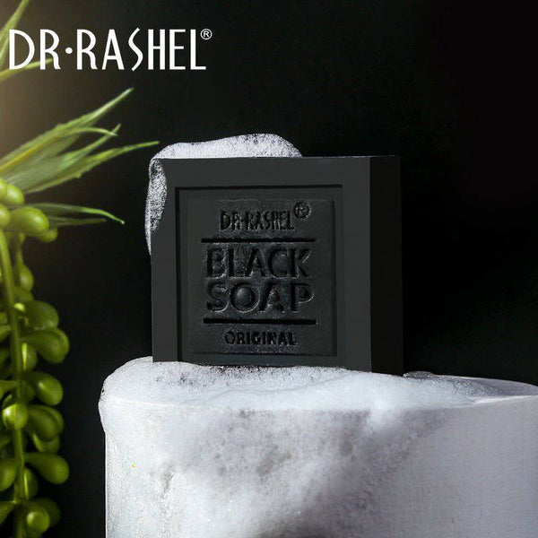 Dr Rashel Collagen Charcoal Soap for Deep Cleansing, Pore Tightening, Acne & Oil Control - 100g - MAT Beauty