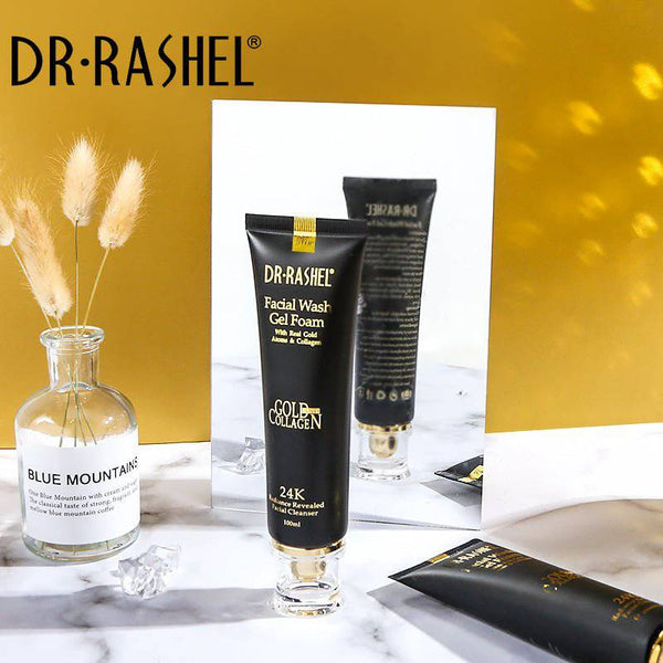 Dr Rashel Gold Collagen Facial Wash Gel Foam with Real Gold Atoms - MAT Beauty