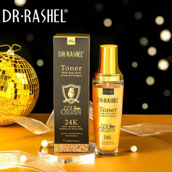 Dr Rashel 24K Gold Collagen Toner with Real Gold Atoms for Radiant Facial Skin - MAT Beauty