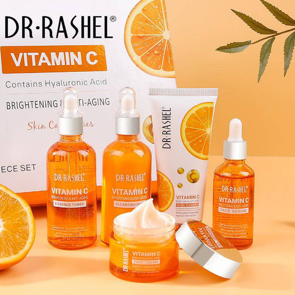 Dr Rashel Vitamin C Anti Aging Skin Care Set - Pack of 5 in Gift Box - MAT Beauty