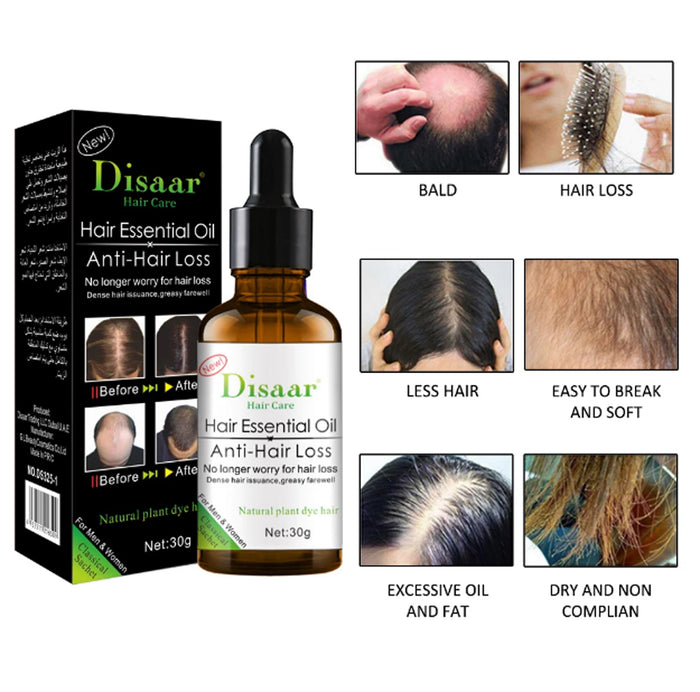 DISAAR Hair Growth Essential Oil for Anti Hair Loss Treatment - 30ml - MAT Beauty