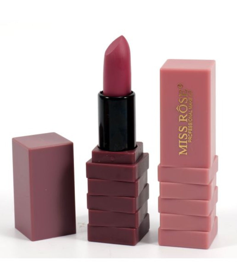Miss Rose Smirk Lipstick - Bold Color with Long-Lasting Shine - MAT Beauty