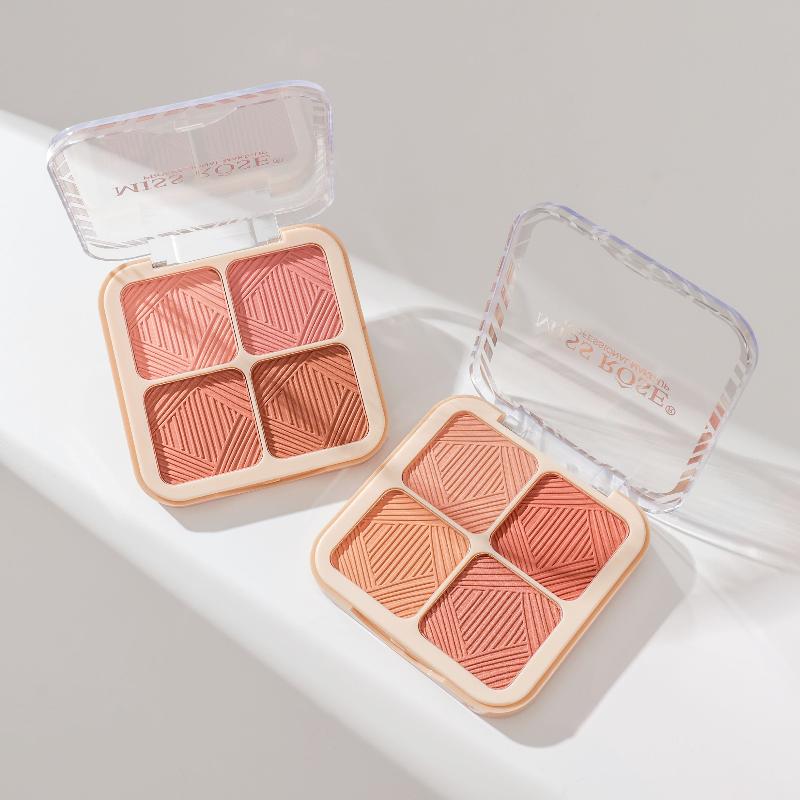 Miss Rose Velvet Blush Quad - Luxurious Color for Your Cheeks - MAT Beauty