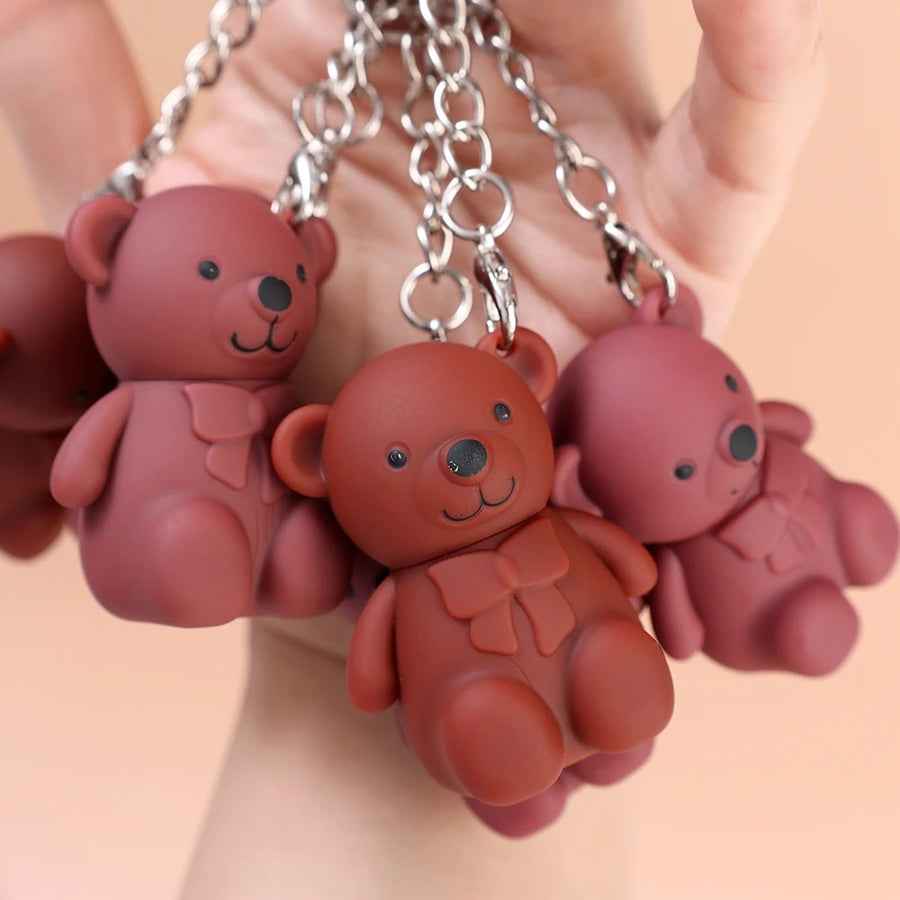 Teddy Bear Lip Gloss Keychain - Trendy Matte Makeup for Your Lips - MAT Beauty