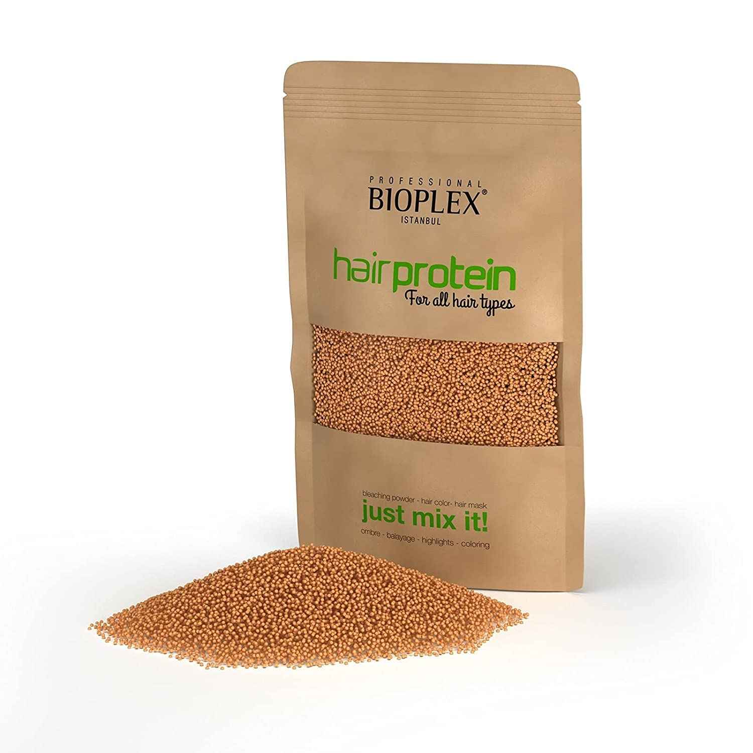 Bioplex Hair Protein Treatment No Damaged Hair For Bleaching and Coloring Golden Protein Balls - Create Beautiful Blonde Hair