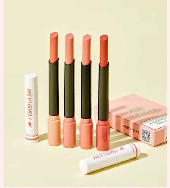 Hey Girl Lipstick 4pcs Moisturizing Color sets