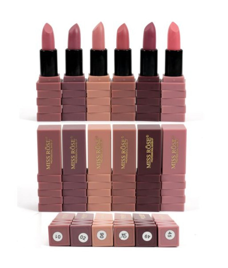 Miss Rose Smirk Lipstick - Bold Color with Long-Lasting Shine - MAT Beauty