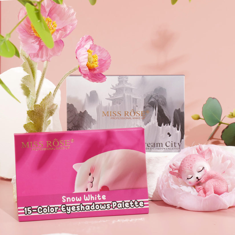 Miss Rose 15 Color Palette Collection - Versatile Miss Rose Eyeshadow Palette for Stunning Looks - MAT Beauty