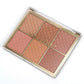 Miss Rose 6 Color Square Face Palette - All in One Miss Rose Face Palette - MAT Beauty
