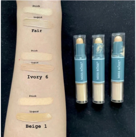 Miss Rose Stick & Liquid Concealer for Flawless Skin - Best Miss Rose Concealer - MAT Beauty
