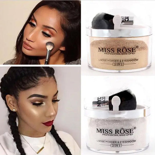 Miss Rose Illuminator Powder - Makeup Loose Powder for Radiant Skin - MAT Beauty