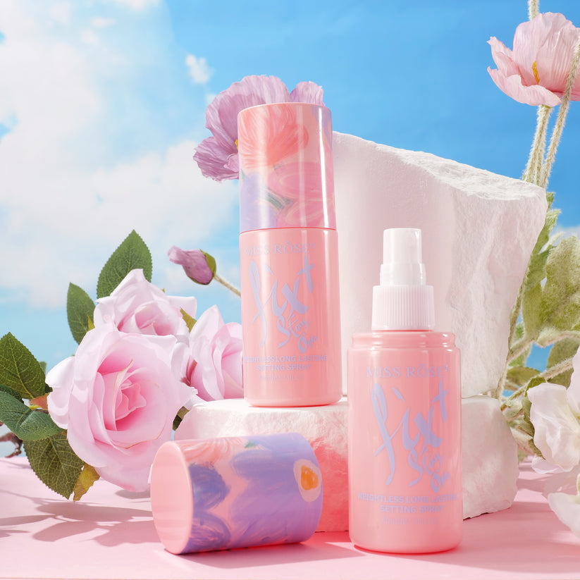 Miss Rose Setting Spray for Long-Lasting Makeup - Fixt Stay Over Formula - MAT Beauty
