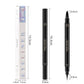 MISS ROSE Double Head 4 Fork Eyebrow Pencil 2 in 1 Black - Perfect MISS ROSE Eyebrow Pencil for Flawless Brows - MAT Beauty