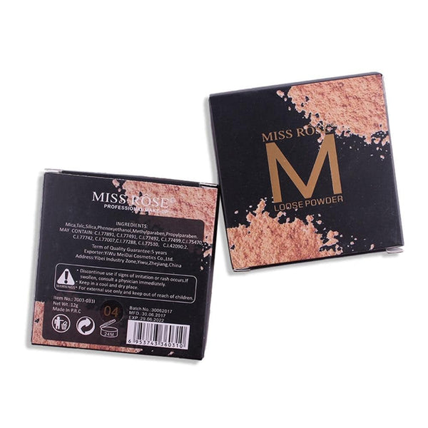 MISS ROSE Loose Powder for Flawless Coverage and Long-Lasting Finish - MAT Beauty