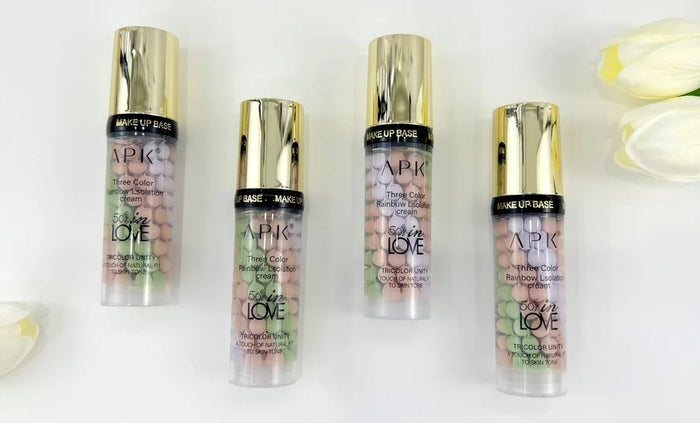 APK In Love Three Color Rainbow Isolation Cream Makup Base Rainbow Isolation Cream – 40ml - MAT Beauty