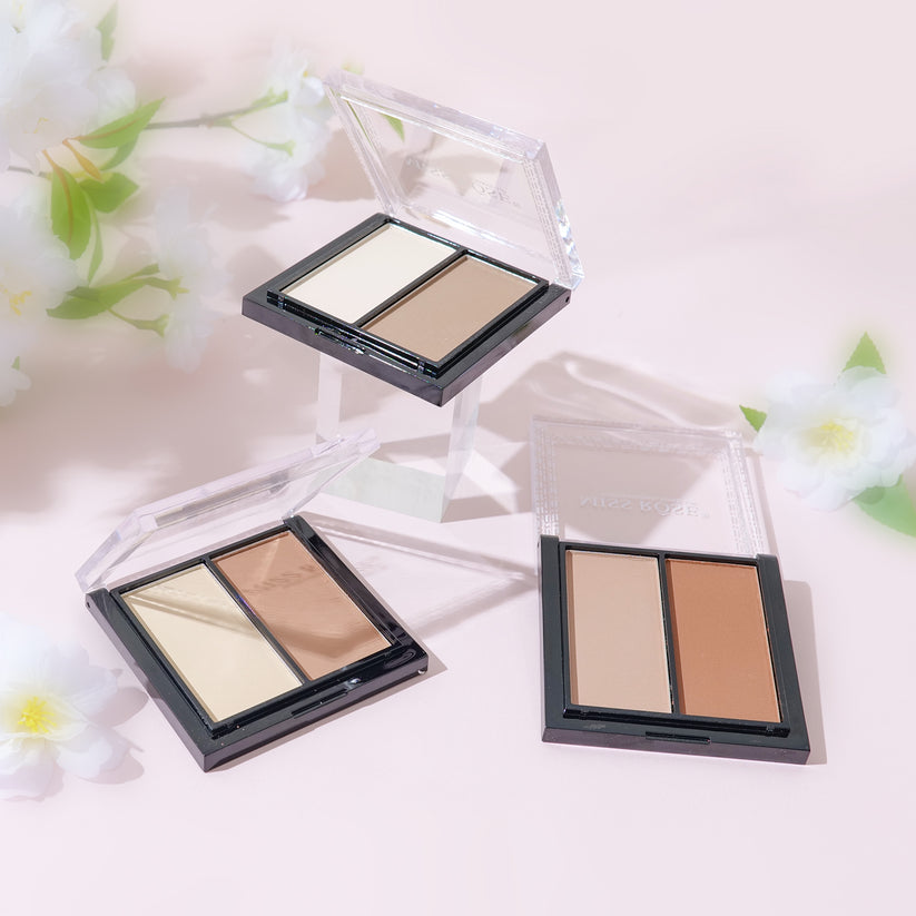 Miss Rose Contour Duo for Flawless Contouring - 2 Color Set - MAT Beauty