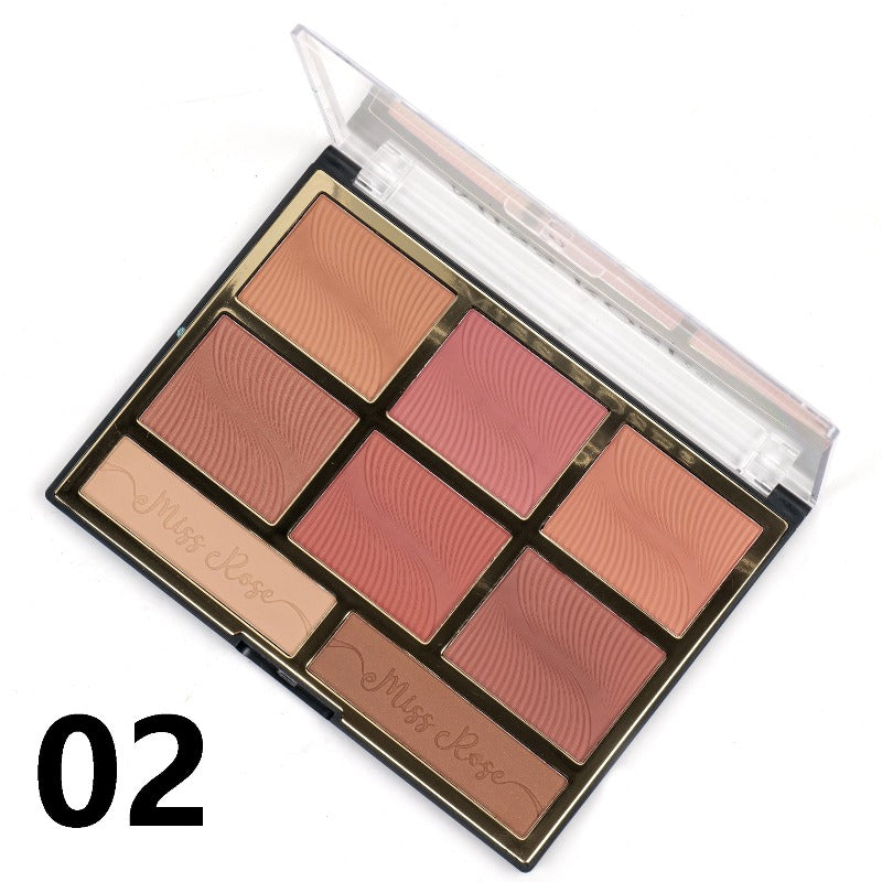 Miss Rose 6 Color Blush & 2 Color Bronzer - Enhance Your Glow with Miss Rose Blush and Bronzer - MAT Beauty